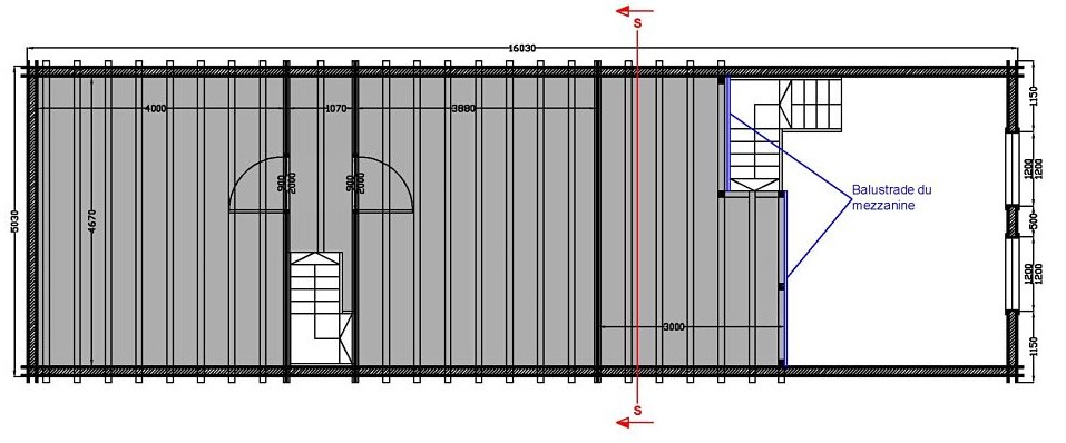 plan mezaninne maison bois